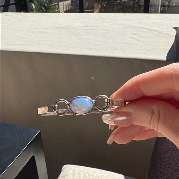 Sterling Silver Opal Bracelet - Picture 8 of 8